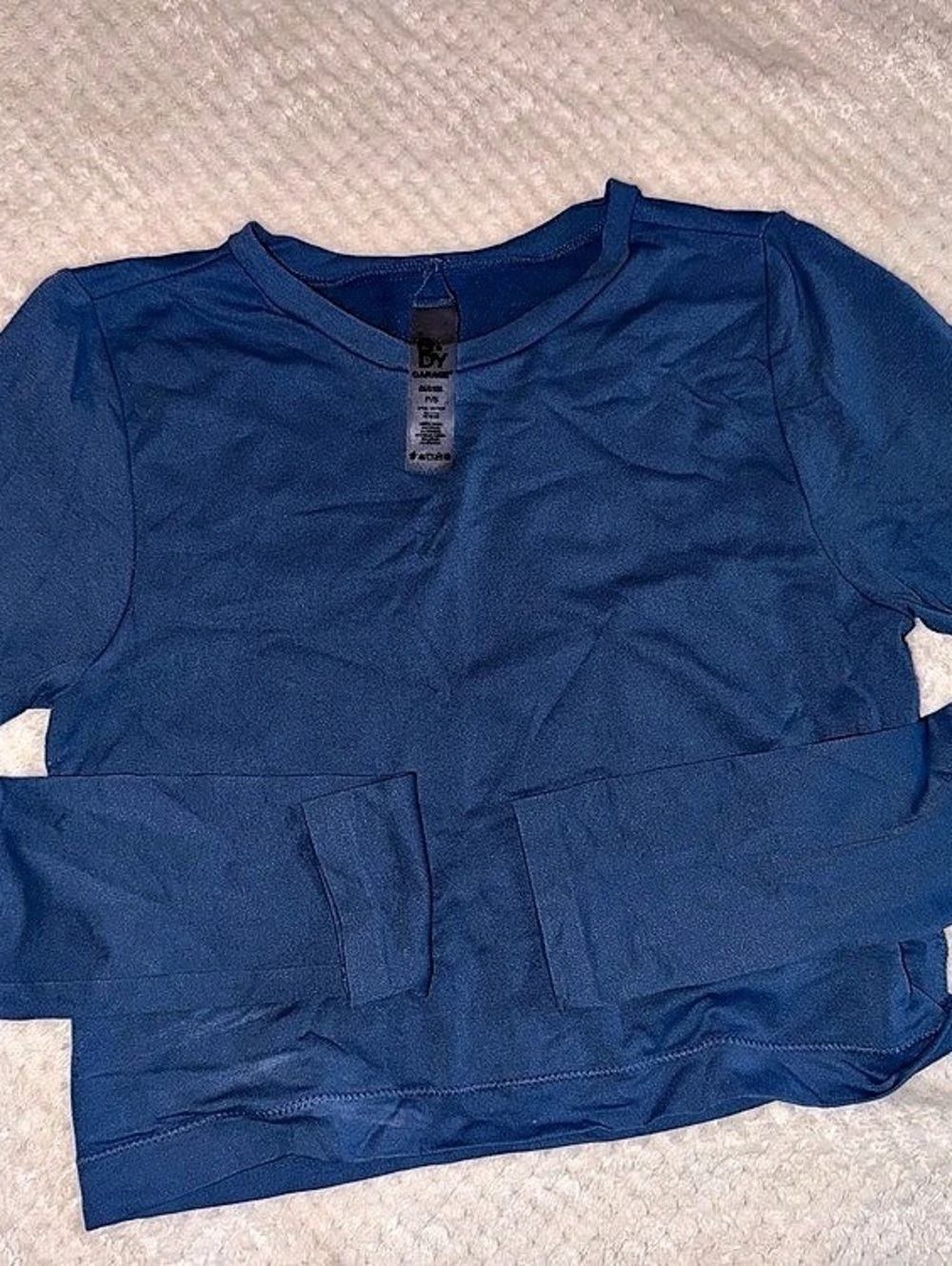 B.DY Long Sleeve Top in Blue Size Small